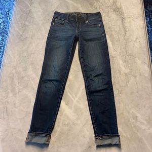American eagle super stretch skinny jeans. 0 long
